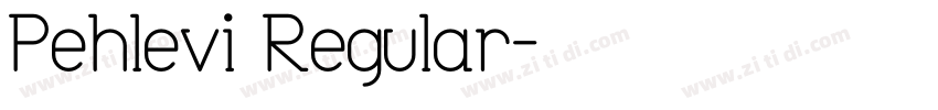 Pehlevi Regular字体转换